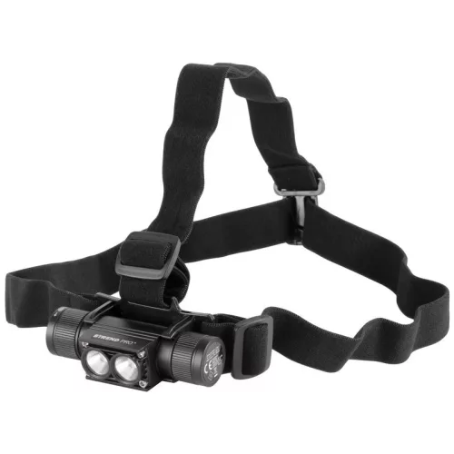 Fejlámpa, Strend Pro Headlight H4016, fekete, 2 x XPG LED, 500 lm, 2000 mAh, USB töltés, vízálló, 5 világítási mód, 100 m hatótáv, akkumulátoros
