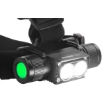 Fejlámpa, Strend Pro Headlight H4016, fekete, 2 x XPG LED, 500 lm, 2000 mAh, USB töltés, vízálló, 5 világítási mód, 100 m hatótáv, akkumulátoros