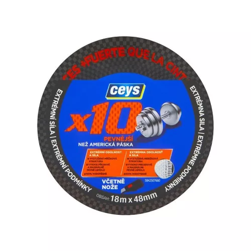 Szalag Ceys Professzionális, x10, 18 m x 48 mm