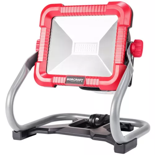 LED reflektor, Worcraft CLED-S20Li-30WA ShareSYS, 20 V lítium-ion, 1000/2000/3000 lm, akkumulátoros, 3 fényerőfokozat, akku és töltő nélkül