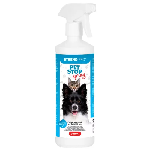 Riasztó Strend Pro PET STOP, permetező, 500 ml, természetes kutyariasztó, macskákhoz, kutyákhoz