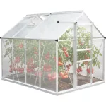 Üvegház, Strend Pro Garden, 250 x 190 x 195 cm, alumínium váz, 6 mm polikarbonát, stabil alappal, jó hőszigeteléssel