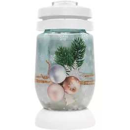   Mécses Bolsius S07 3D Karácsonyi gömbök, 22,4 cm, sírra, 36 órás töltettel