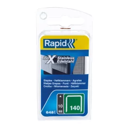   Kapocs RAPID 140, 10 mm, rozsdamentes kapcsok a tűzőgéphez, csomag. 648 db