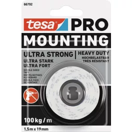   Szalag tesa® Mounting PRO Ultra Strong, szerelő, kétoldalas, ragasztó, 19 mm, Hossz: 1,5 m