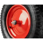 Kerék Strend Pro Premium Fortis BLACK, talicskához, felfújható, pótalkatrész, tengellyel