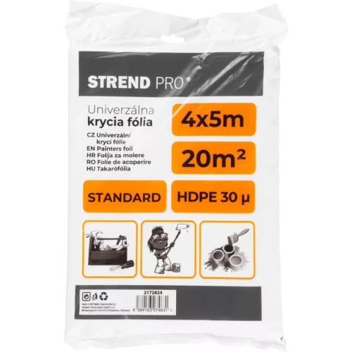 Takarófólia Strend Pro Standard, festő, 4x5 m, 30µ, takaró