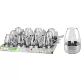   Lámpa Strend Pro Garden, rozsdamentes acél, napelemes, 6x8,5 cm, 1x LED, Kiszerelés 12 db