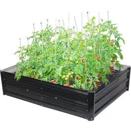  Magaságyás Strend Pro Garden, 3D design, fém, magasított, 120x90x30 cm