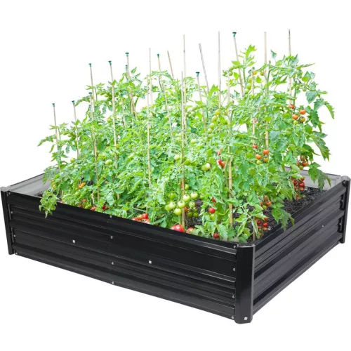Magaságyás Strend Pro Garden, 3D design, fém, magasított, 120x90x30 cm