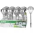 Lámpa Strend Pro Garden Aurora, napelemes, 9x38 cm, Kiszerelés 12 db