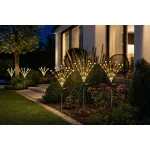 Napelemes kerti lámpa, Strend Pro Garden Floro, ezüst, 66 cm, 42 LED, kültéri, automatikus kapcsolás, energiatakarékos