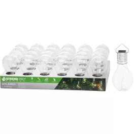   Lámpa Strend Pro, izzó, napelemes, LED, 7,5x15 cm, Kiszerelés 24 db