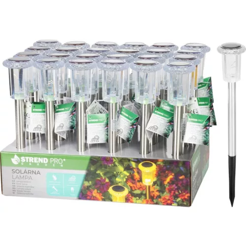 Lámpa Strend Pro Garden Lisa, napelemes, 1xLED, 5,5x32,5 cm, Kiszerelés 24 db