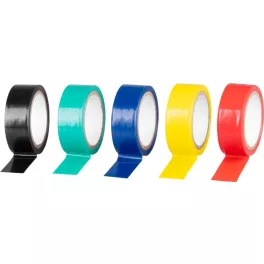   Szalag Strend Pro, 19 mm, Hossz: 5 m, PVC, max. 80°C, 600V, szigetelő, vegyes színek, ragasztó, csom