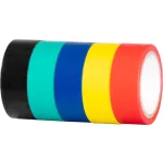 Szalag Strend Pro, 19 mm, Hossz: 5 m, PVC, max. 80°C, 600V, szigetelő, vegyes színek, ragasztó, csom