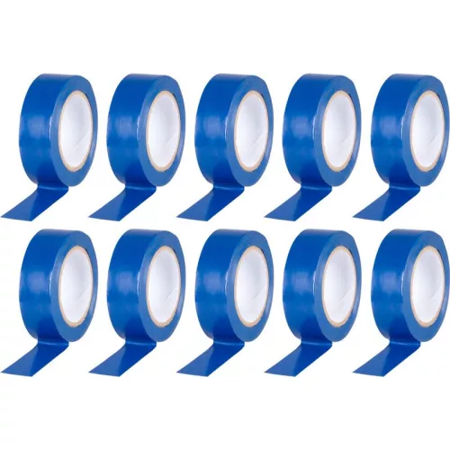 Szalag Strend Pro, 19 mm, Hossz: 10 m, max. 80°C, 600V, kék, szigetelő, ragasztó, PVC, csomag: 10 db