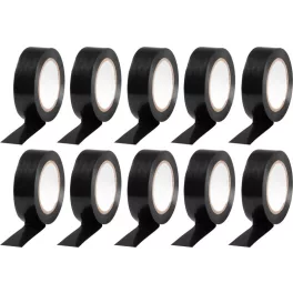  Szalag Strend Pro, 19 mm, Hossz: 10 m, max. 80°C, 600V, fekete, szigetelő, ragasztó, PVC, csomag: 10