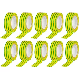   Szalag Strend Pro, 19 mm, Hossz: 10 m, max. 80°C, 600V, zöldessárga, szigetelő, ragasztó, PVC, csoma