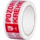 Szalag Strend Pro, 50 mm, Hossz: 66 m, ragasztó, figyelmeztető, "VIGYÁZAT TÖRÉKENY/FRAGILE