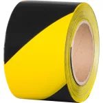 Szalag Strend Pro, 80 mm, Hossz: 250 m, PE, figyelmeztető, sárga/fekete