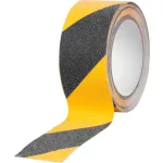 Szalag Strend Pro, 50 mm, Hossz: 5 m, ragasztó, csúszásgátló, extra ellenálló, fekete/sárga