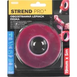 Szalag Strend Pro, 19 mm, Hossz: 5 m, kétoldalas, ragasztó, akril, szerelő