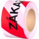 Szalag Strend Pro, 80 mm, Hossz: 250 m, figyelmeztető, piros/fehér, "BELÉPNI TILOS
