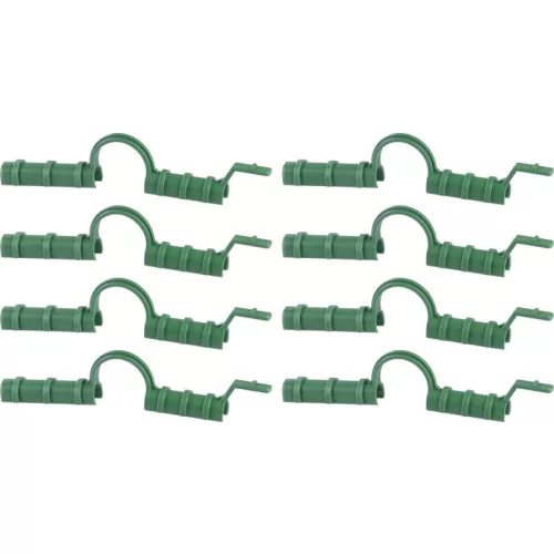 Kapcsok Strend Pro, fóliarögzítő, palántanevelőkhöz, fóliasátrakhoz, zöld, 8 mm, csomag. 8 db