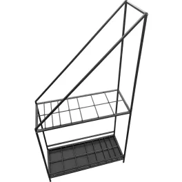   Szerszámtartó állvány, Strend Pro Garden, fekete, 60 x 24 x 120 cm, helytakarékos, univerzális