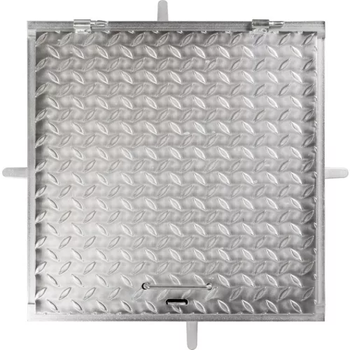 Aknafedél MC60, 600x600 mm, csatorna, horganyzott, max. 150 kg