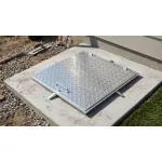 Aknafedél MC60, 600x600 mm, csatorna, horganyzott, max. 150 kg