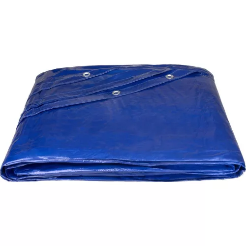 Takaróponyva, Strend Pro Garden Poolco, 450 cm, 120 g/m2, kék, kerek, víz-, penész-, szakadásálló, UV-álló, korróziógátló fülek