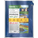 Takaróponyva, Strend Pro Garden Poolco, 450 cm, 120 g/m2, kék, kerek, víz-, penész-, szakadásálló, UV-álló, korróziógátló fülek
