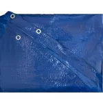 Takaróponyva, Strend Pro Garden Poolco, 450 cm, 120 g/m2, kék, kerek, víz-, penész-, szakadásálló, UV-álló, korróziógátló fülek
