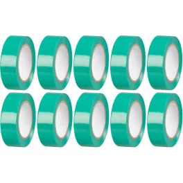   Szalag Strend Pro, 19 mm, Hossz: 10 m, max. 80°C, 600V, zöld, szigetelő, ragasztó, PVC, csomag: 10 d
