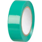 Szalag Strend Pro, 19 mm, Hossz: 10 m, max. 80°C, 600V, zöld, szigetelő, ragasztó, PVC, csomag: 10 d