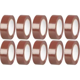   Szalag Strend Pro, 19 mm, H-10 m, max. 80°C, 40,0 kV/mm, barna, szigetelő, ragasztó, PVC, csomag 10