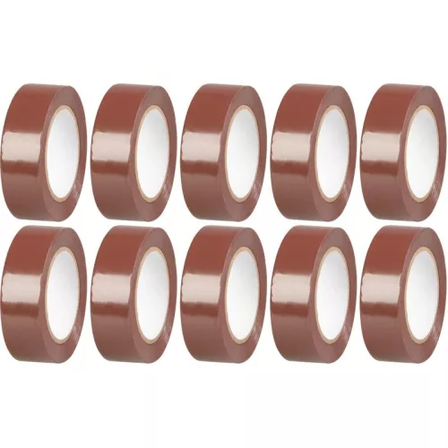 Szalag Strend Pro, 19 mm, H-10 m, max. 80°C, 40,0 kV/mm, barna, szigetelő, ragasztó, PVC, csomag 10