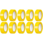 Szalag Strend Pro, 19 mm, H-10 m, max. 80°C, 40,0 kV/mm, sárga, szigetelő, ragasztó, PVC, csomag 10