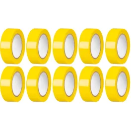   Szalag Strend Pro, 19 mm, H-10 m, max. 80°C, 40,0 kV/mm, sárga, szigetelő, ragasztó, PVC, csomag 10