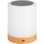 Asztali lámpa, Strend Pro, fehér, érintésvezérlés, fényerőszabályozás (3 mód), RGB, akkumulátoros, USB‑C töltés, akasztó kampóval