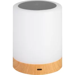   Asztali lámpa, Strend Pro, fehér, érintésvezérlés, fényerőszabályozás (3 mód), RGB, akkumulátoros, USB‑C töltés, akasztó kampóval