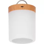 Asztali lámpa, Strend Pro, fehér, érintésvezérlés, fényerőszabályozás (3 mód), RGB, akkumulátoros, USB‑C töltés, akasztó kampóval