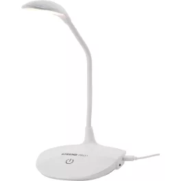   Asztali lámpa, Strend Pro, 43 × 13 × 12 cm, fehér, fényerő-szabályozható, meleg fény (2500–2700 K), USB-C, akkumulátoros, 2 W, flexibilis kar