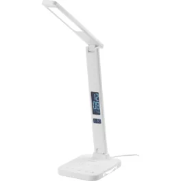   Asztali lámpa, Strend Pro, 17,5 × 13 × 37 cm, vezeték nélküli töltés, 10 W, érintésvezérlés, LCD kijelző, 5 fényerő, 5 színhőmérséklet, LED 500 lm
