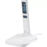Asztali lámpa, Strend Pro, 17,5 × 13 × 37 cm, vezeték nélküli töltés, 10 W, érintésvezérlés, LCD kijelző, 5 fényerő, 5 színhőmérséklet, LED 500 lm