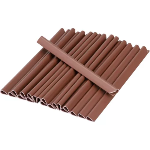 Kapcsok Strend Pro EUROSTANDARD, 19 cm-es árnyékoló szalag rögzítéséhez, mahagónibarna, RAL8016, 20