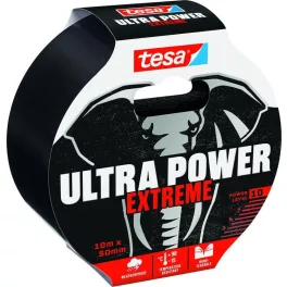   Szalag tesa® Ultra Power Extreme, javító, PE, fekete, 50 mm, Hossz: 10 m