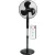 Álló ventilátor, Strend Pro, fekete, 45 W, átmérő: 40 cm, távirányítós, 3 sebességfokozat, teleszkópos, magasság: 100-125 cm, időzítő